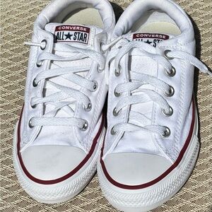 Converse Kids White and Red Sneakers